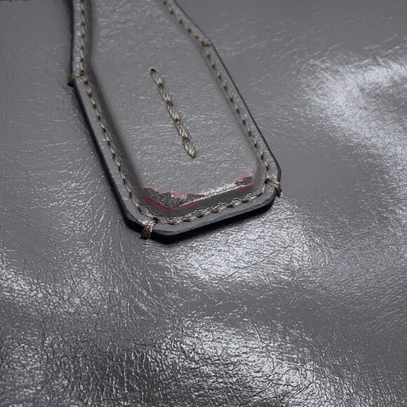 BURBERRY Gray Leather Shoulder Bag - Picture 10 of 15